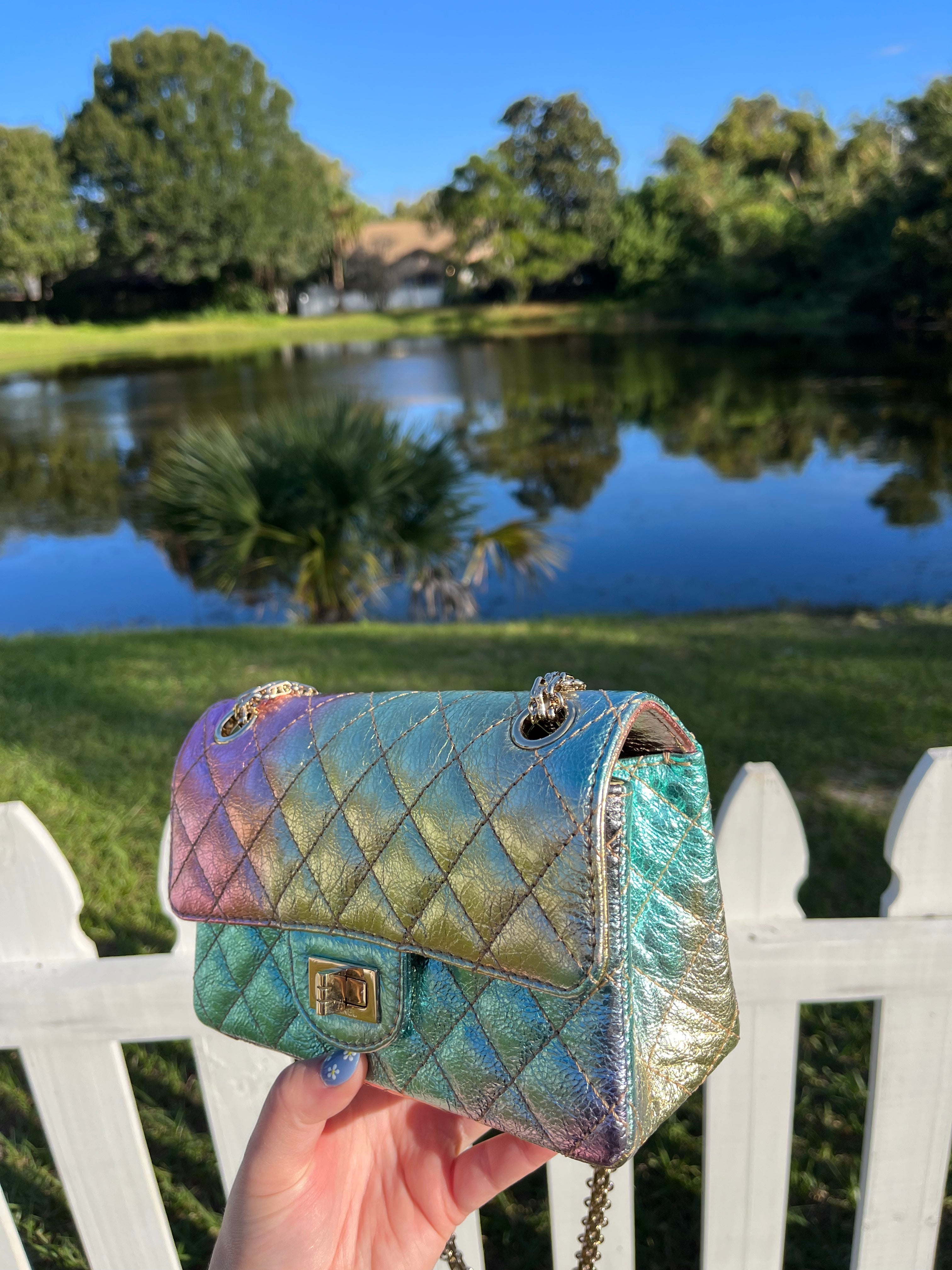 Chanel Rainbow Reissue 2.55 Mini Metallic Flap Bag – Its A Luv Story