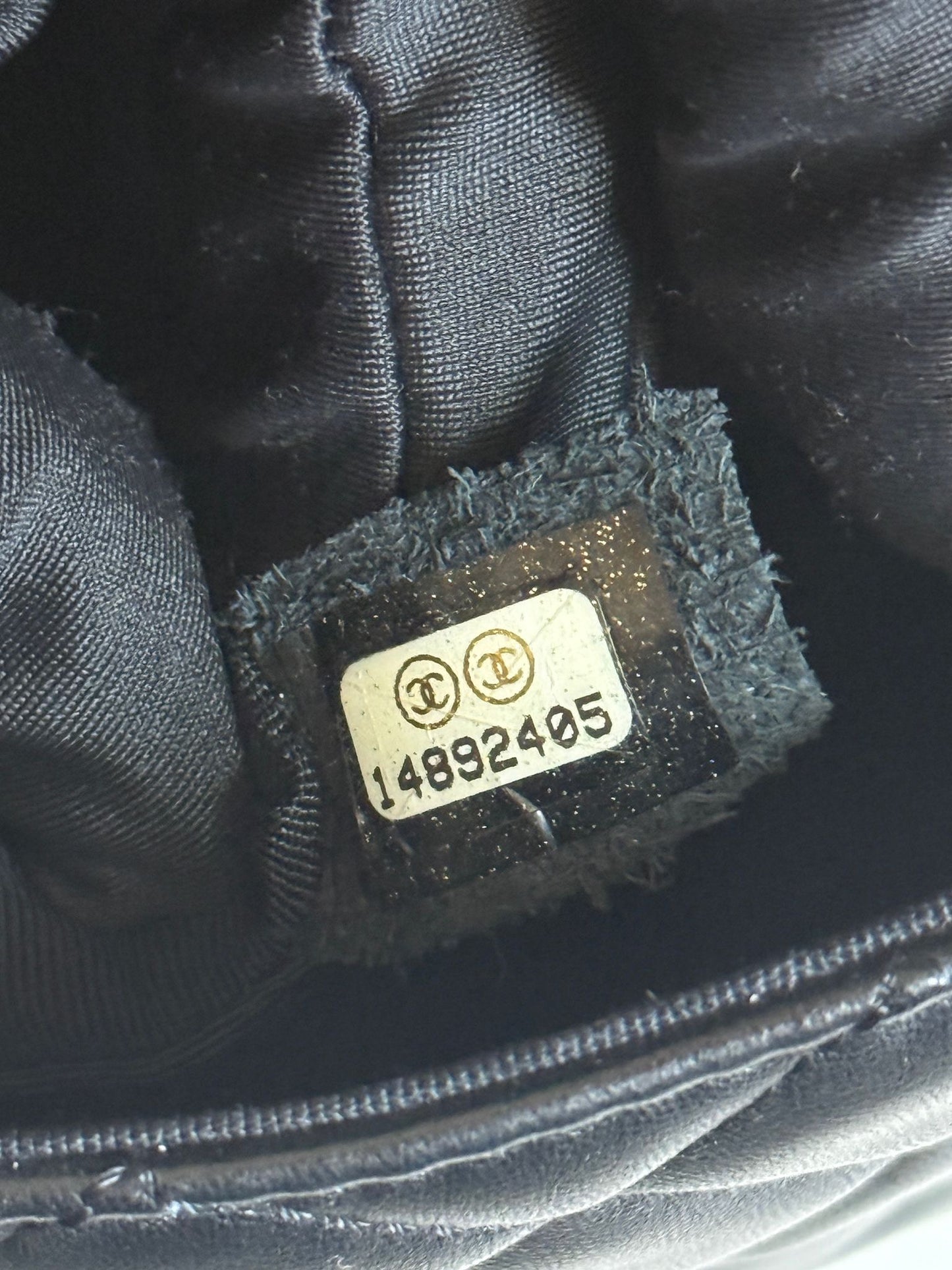 Chanel 2011 Black Ladybug Medium Lambskin Flap Bag