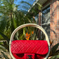 Chanel Runway Small Red Hula Hoop Bag