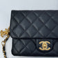 Chanel Black Shiny Caviar Pick Me Up Belt Bag