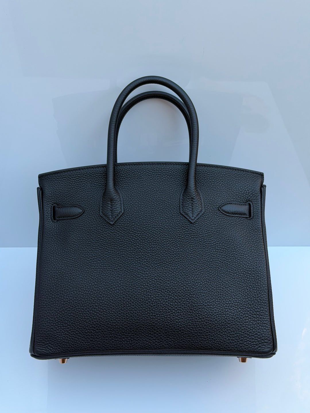 Hermès Birkin 30 — Noir Togo with Rose Gold Hardware