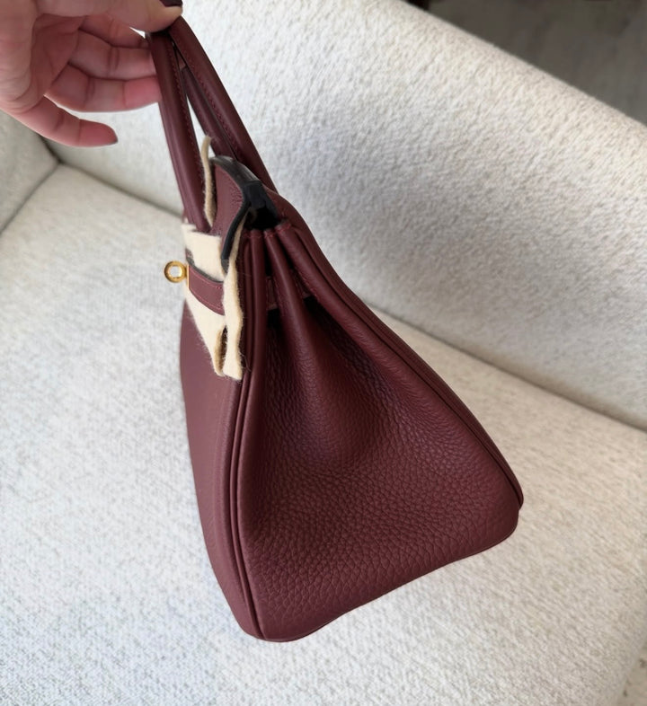 Hermès Birkin 25 Rouge H Togo Gold Hardware 2025