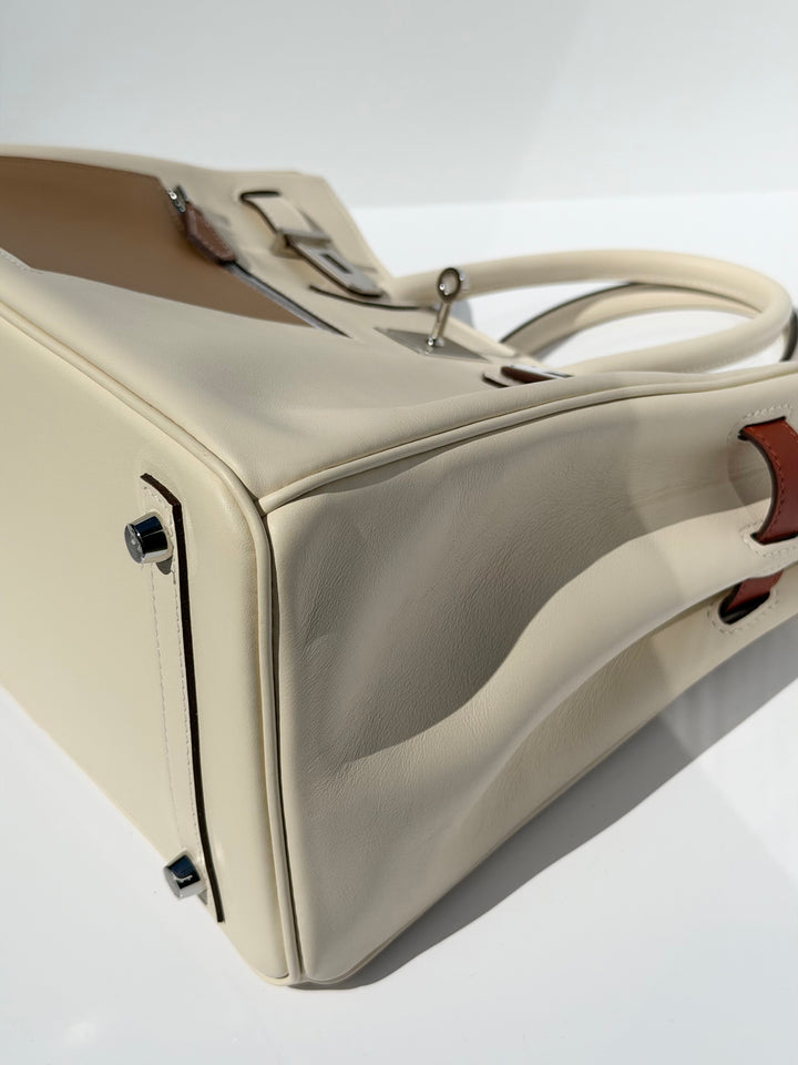 Hermès Birkin 30 Colormatic Swift Nata Palladium Hardware