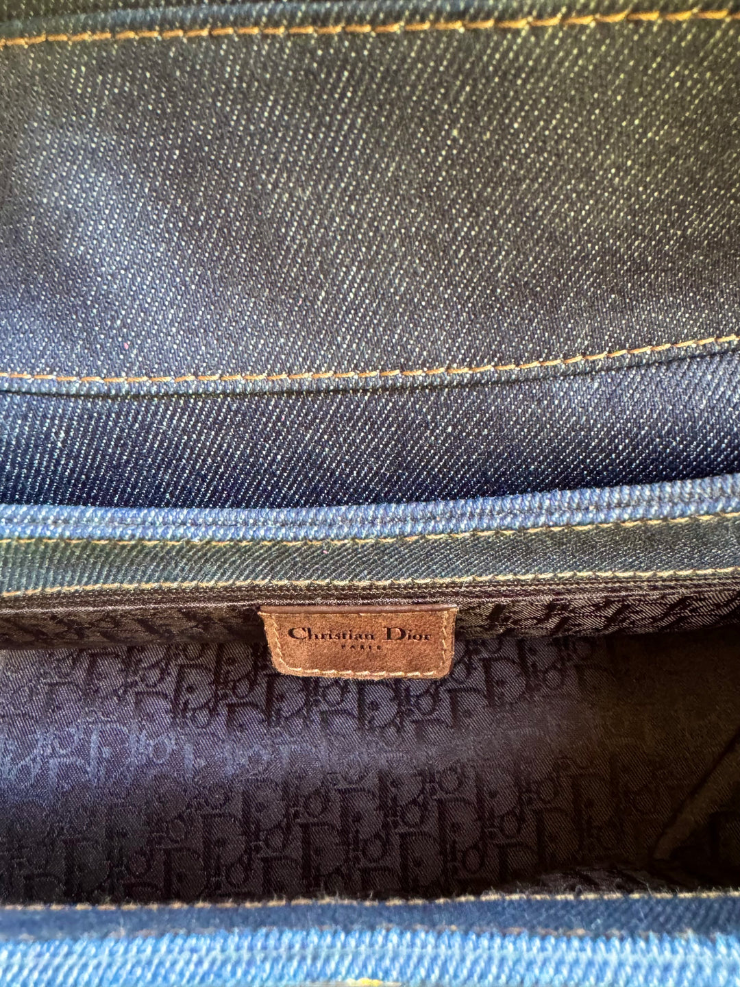 Dior Denim Street Chic Shoulder Bag