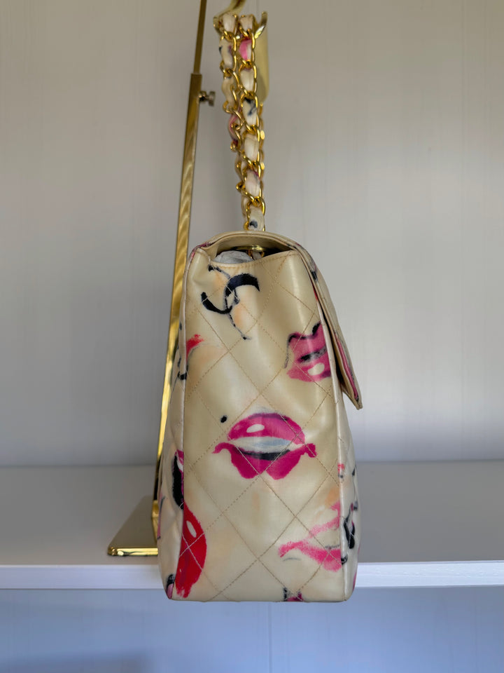 Chanel 1994 Jumbo Lips & Kisses Flap Bag
