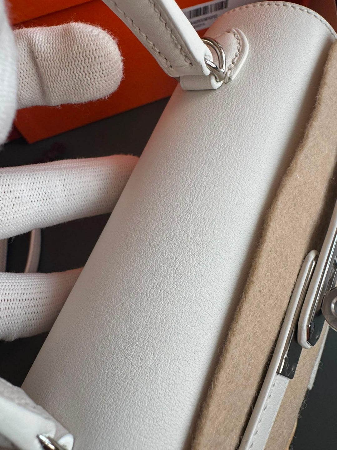Hermès Mini Kelly Picnic Wicker New White Palladium Hardware 2020