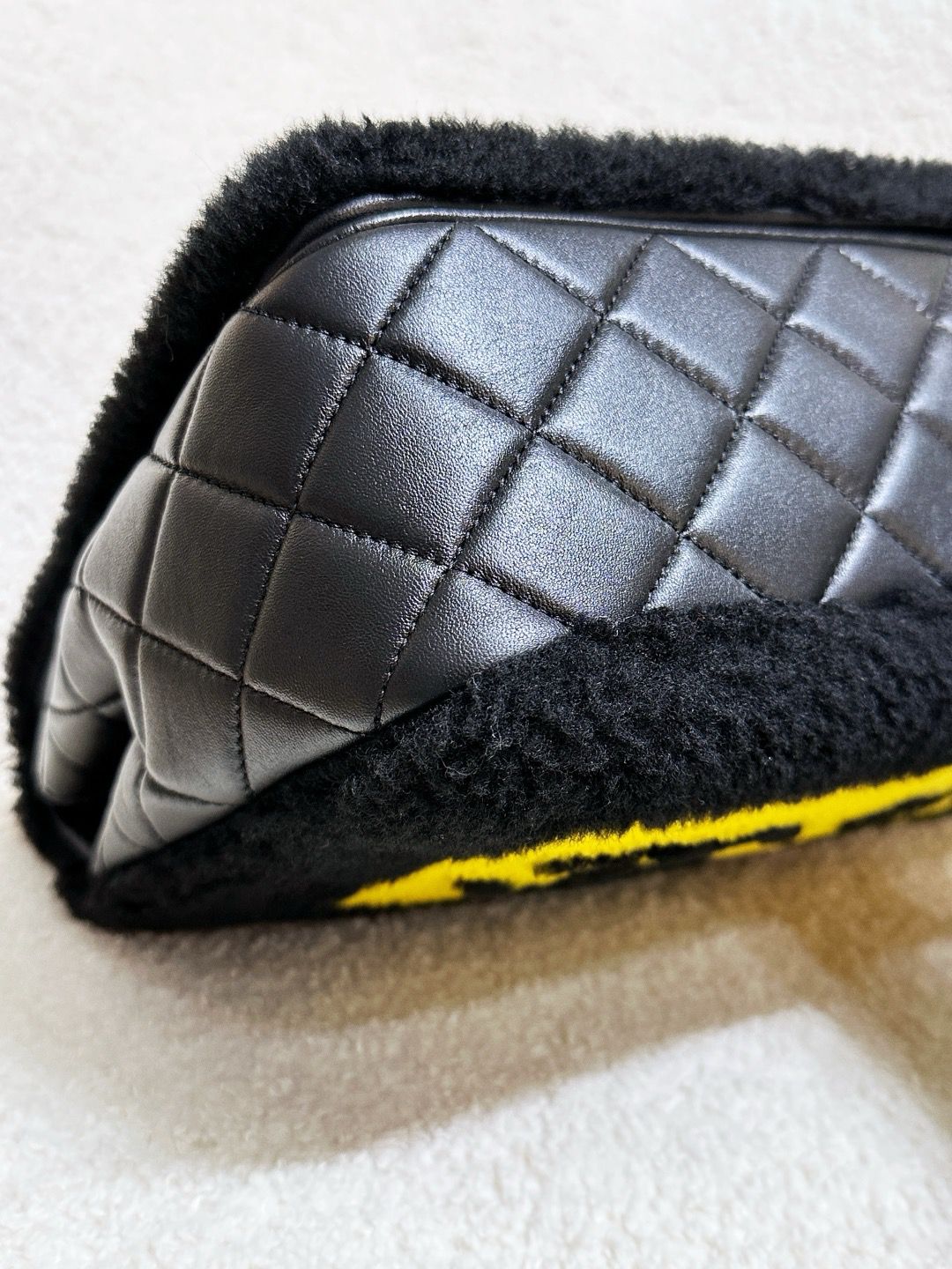 Chanel Supermarket Comic Maxi Shearling Flap Bag