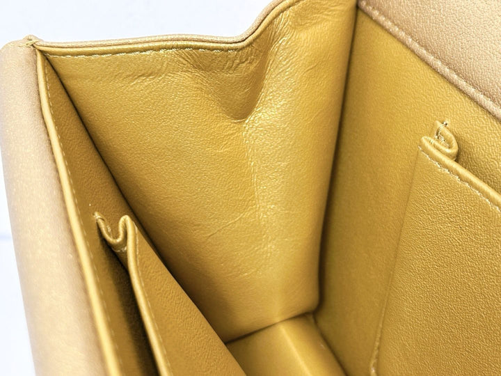 Chanel 19A Gold Egyptian CC Clutch