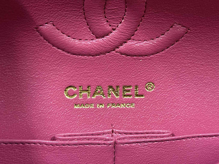 Chanel Dark Pink Small Caviar Classic Flap