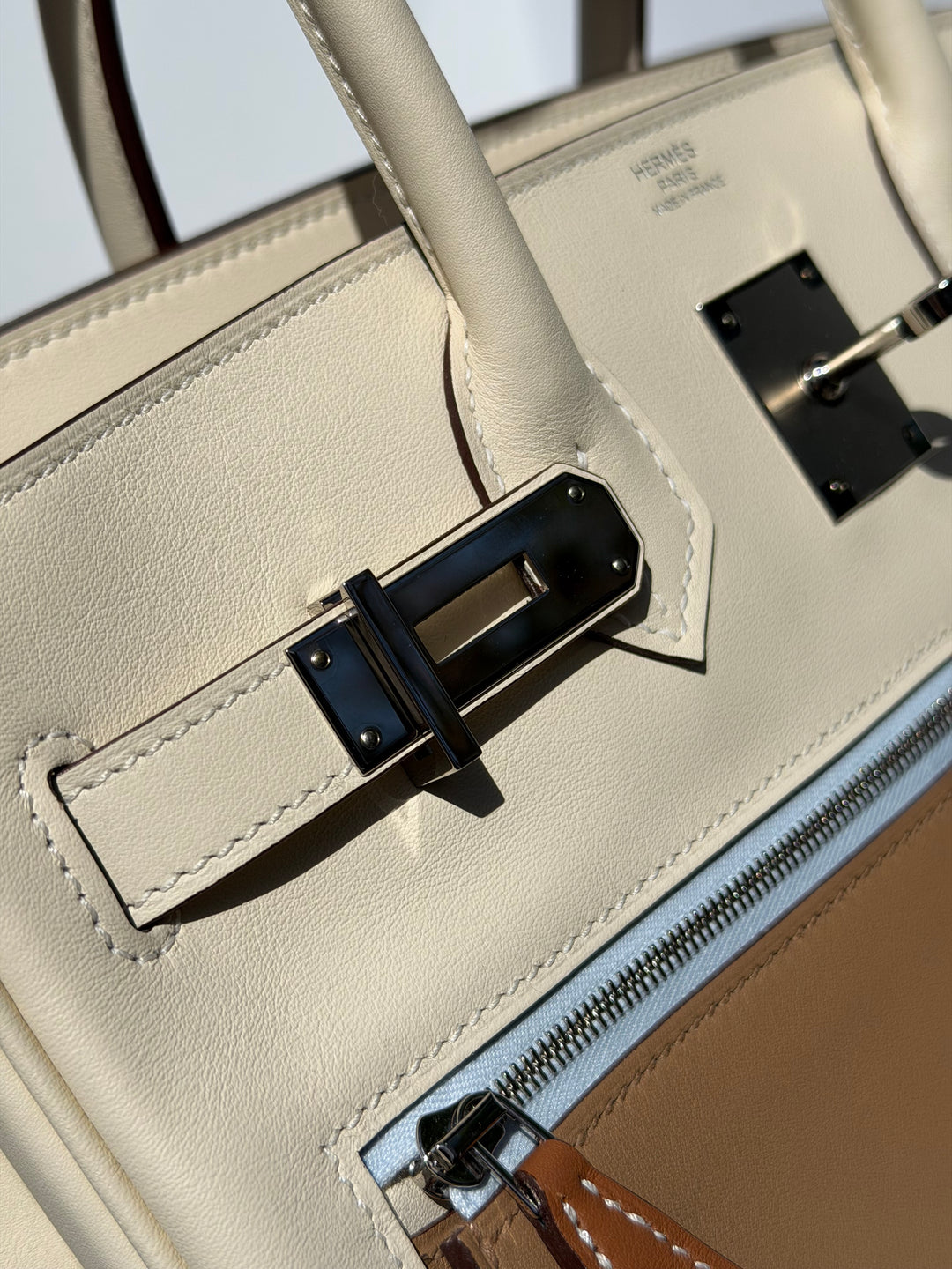 Hermès Birkin 30 Colormatic Swift Nata Palladium Hardware