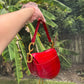 Christian Dior Medium Red Alligator Saddle