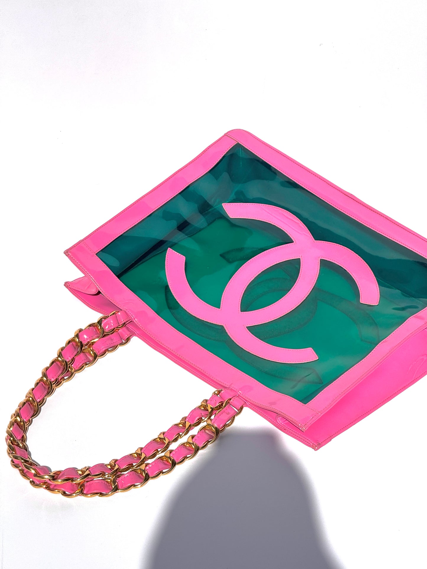 Rare Chanel 1995 Barbie Collection Pink PVC Tote