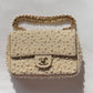 Chanel 17A Ritz Pearl Embellished Mini Rectangular Flap Bag