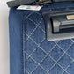 Chanel 20C Blue Quilted Denim & Leather Trolly