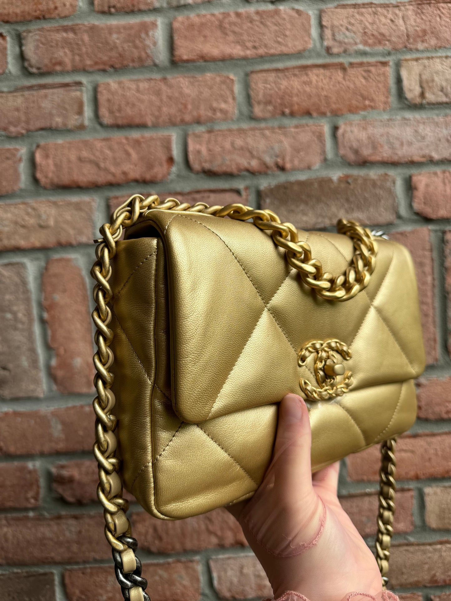 Chanel 20B Small Metallic Gold 19 Flap