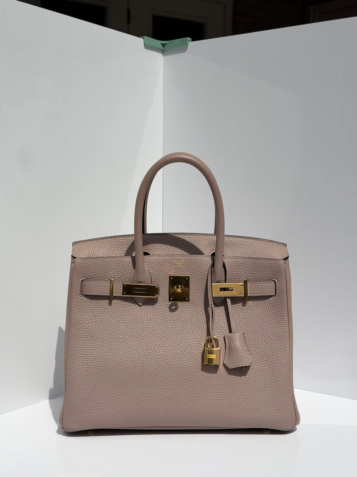Hermès Birkin 30 Glycine Togo Gold Hardware 2015