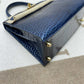Hermes Blue Sapphire Alligator Kelly 25 Sellier