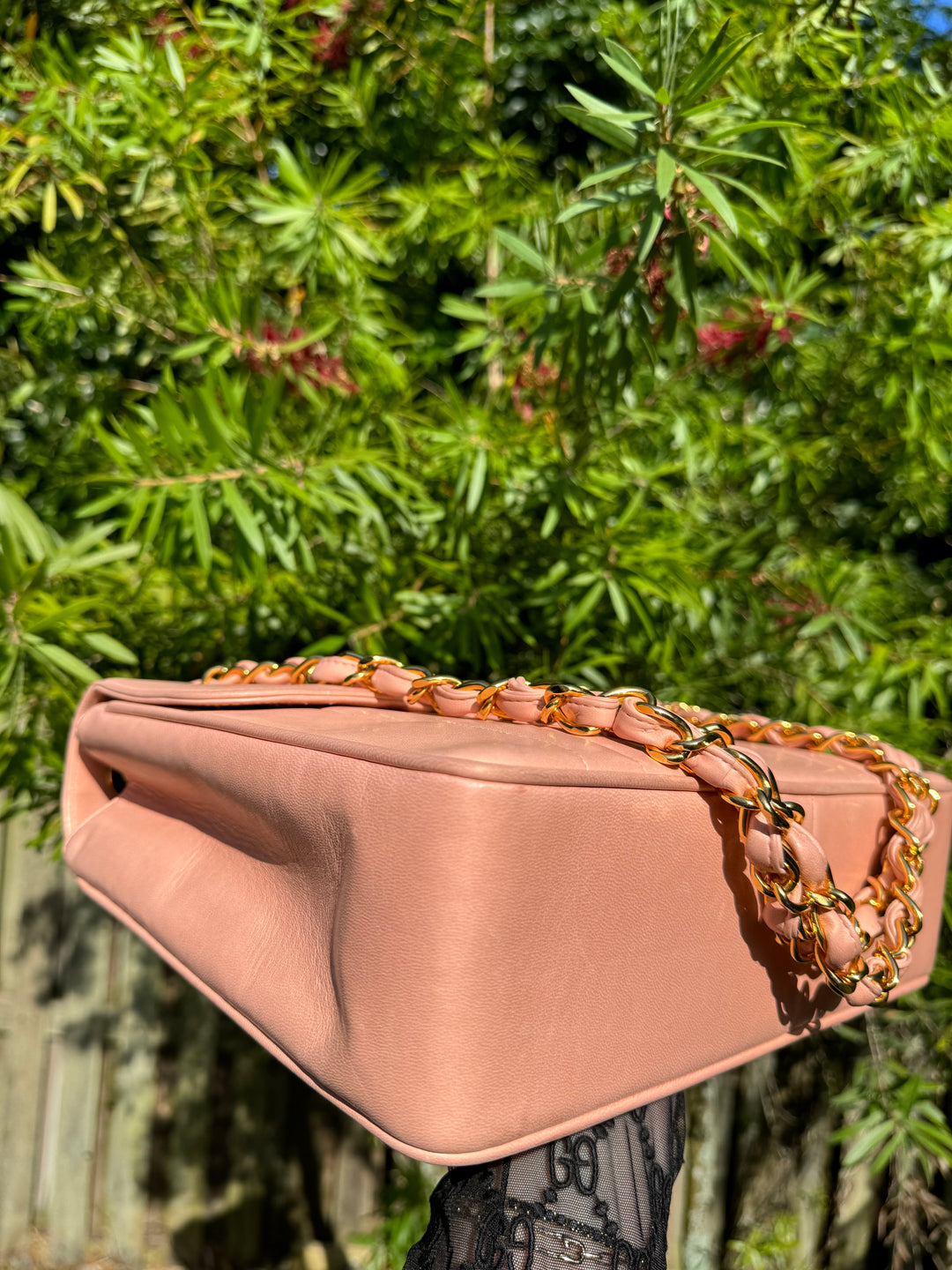 Chanel Light Pink Vintage Lambskin Jumbo Flap Bag