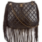 2014 Brown Paris Dallas Runway Fringe Bag