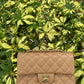 Chanel 18S Dark Beige Caviar Mini Flap Bag