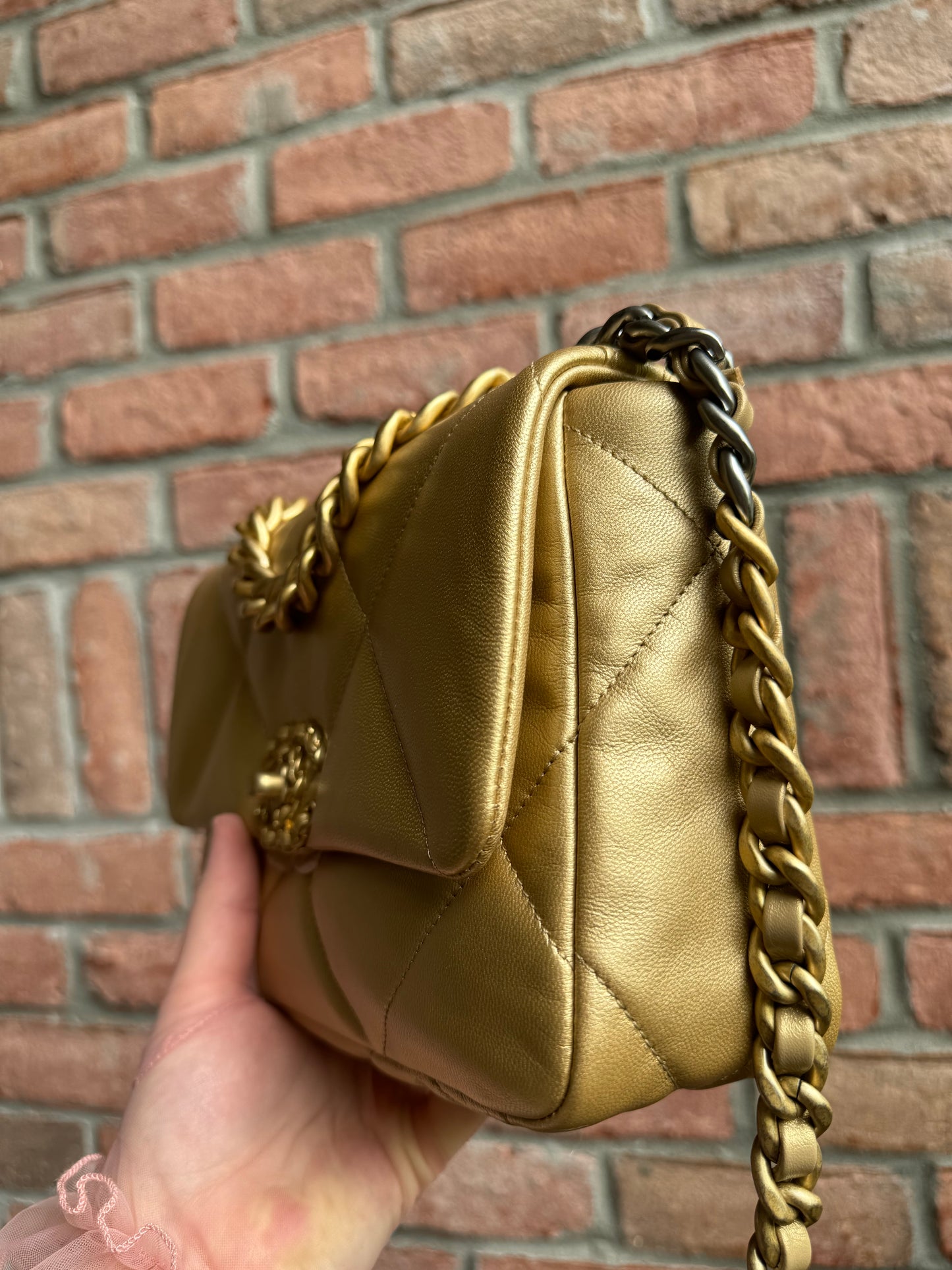 Chanel 20B Small Metallic Gold 19 Flap