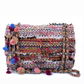 Chanel Jumbo Multicolor Tweed Pom Pom Flap