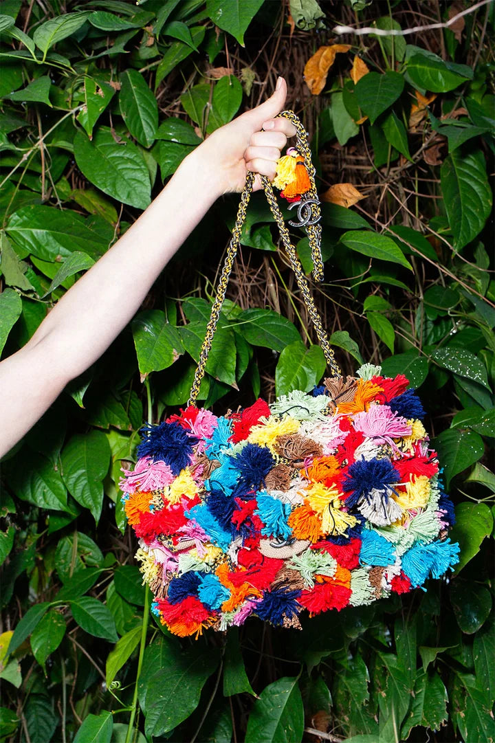 Chanel Resort 2015 Pom Pom Jumbo Flap