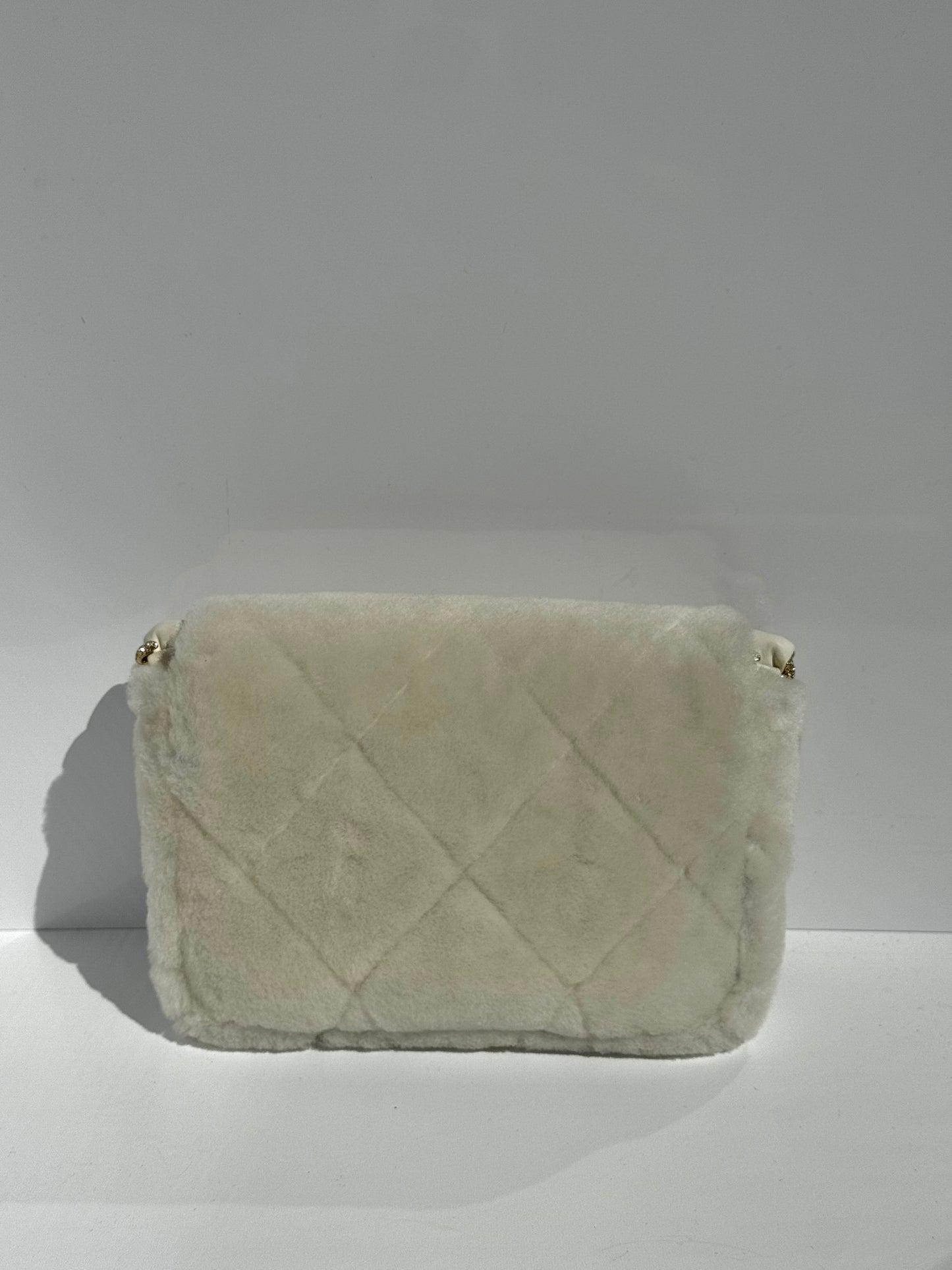 Chanel 2020 Shearling & Strass Flap Bag