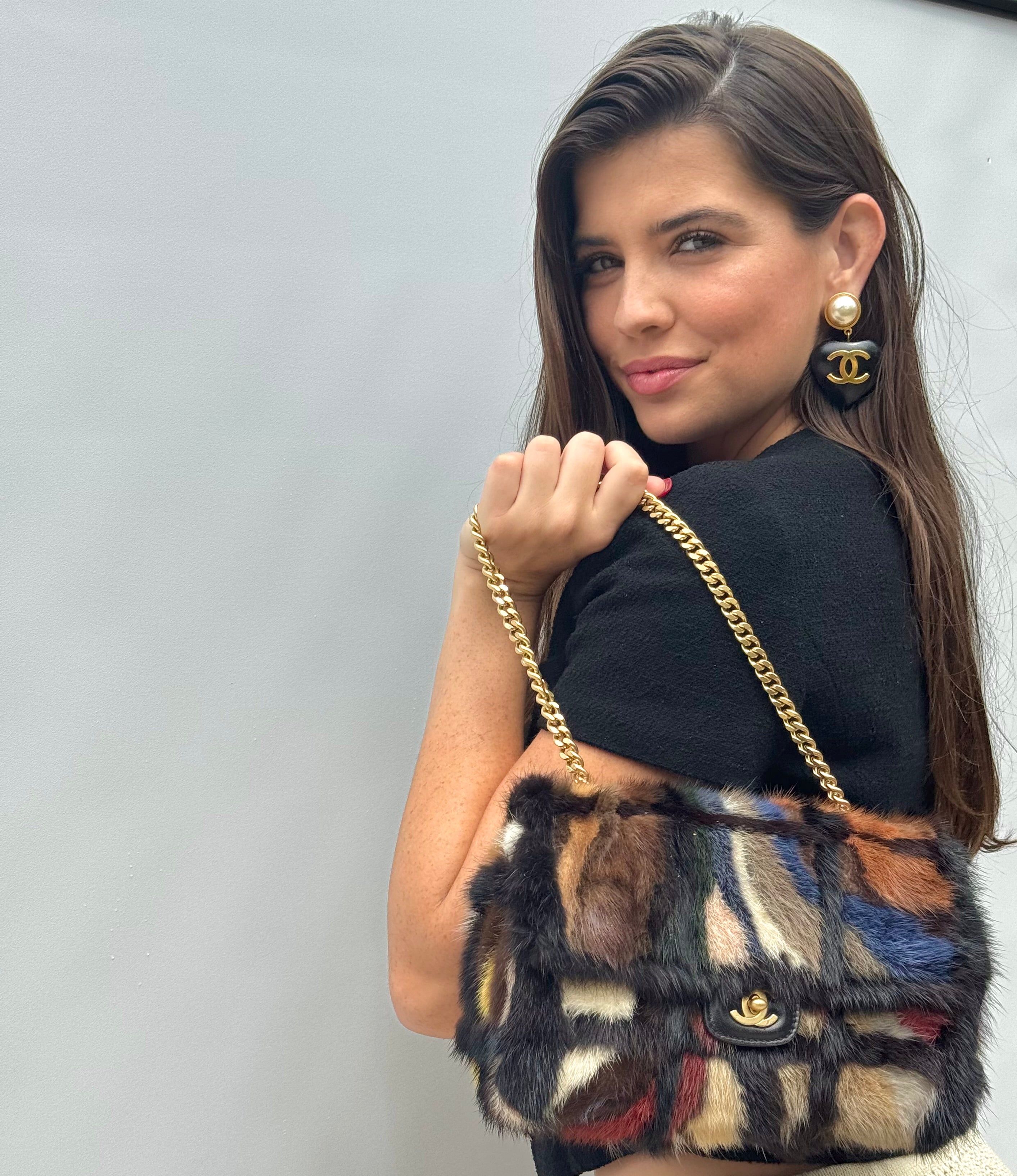 Chanel Multicolor Medium Mink Fur Single Flap Bag – Its A Luv Story