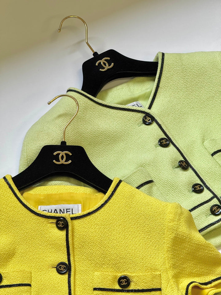 Chanel 95P Green Barbie Cropped Jacket