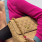 Chanel 24K Vintage Raffia Large Flap