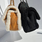 Chanel Medium Black Shearling Coco Neige Flap