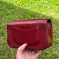 Chanel Burgundy Lizard Mini Rectangular Flap Bag