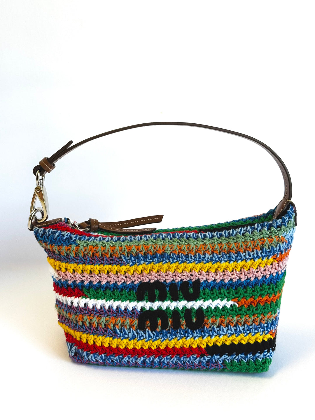 Miu Miu Crochet Multicolor Pouch Bag
