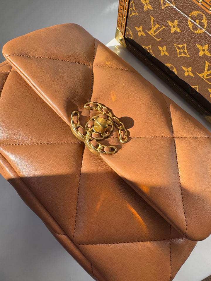 Chanel 21P Small Caramel 19 Flap Bag