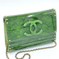 Chanel RARE Green Tortoise Minaudiere Crossbody