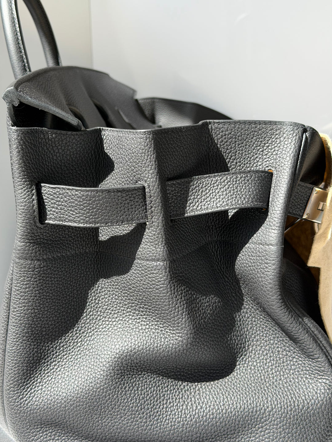 Hermès HAC 50 Black Togo Palladium Hardware 2022