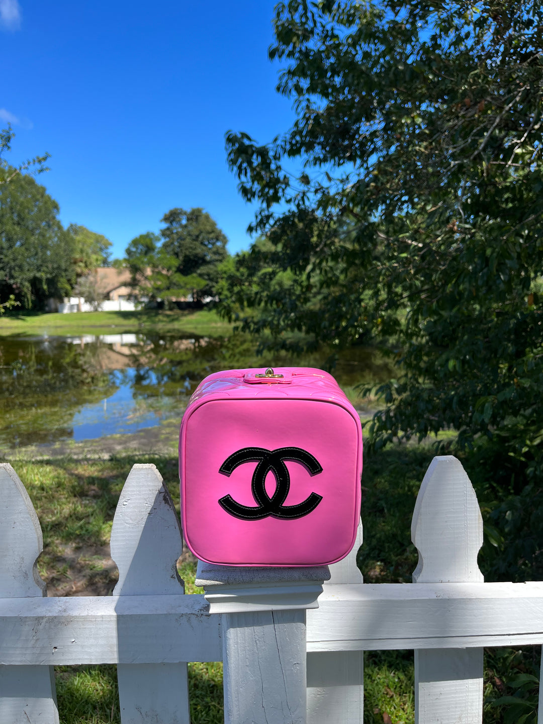 Chanel 1995 Barbie Collection Pink Vanity Case