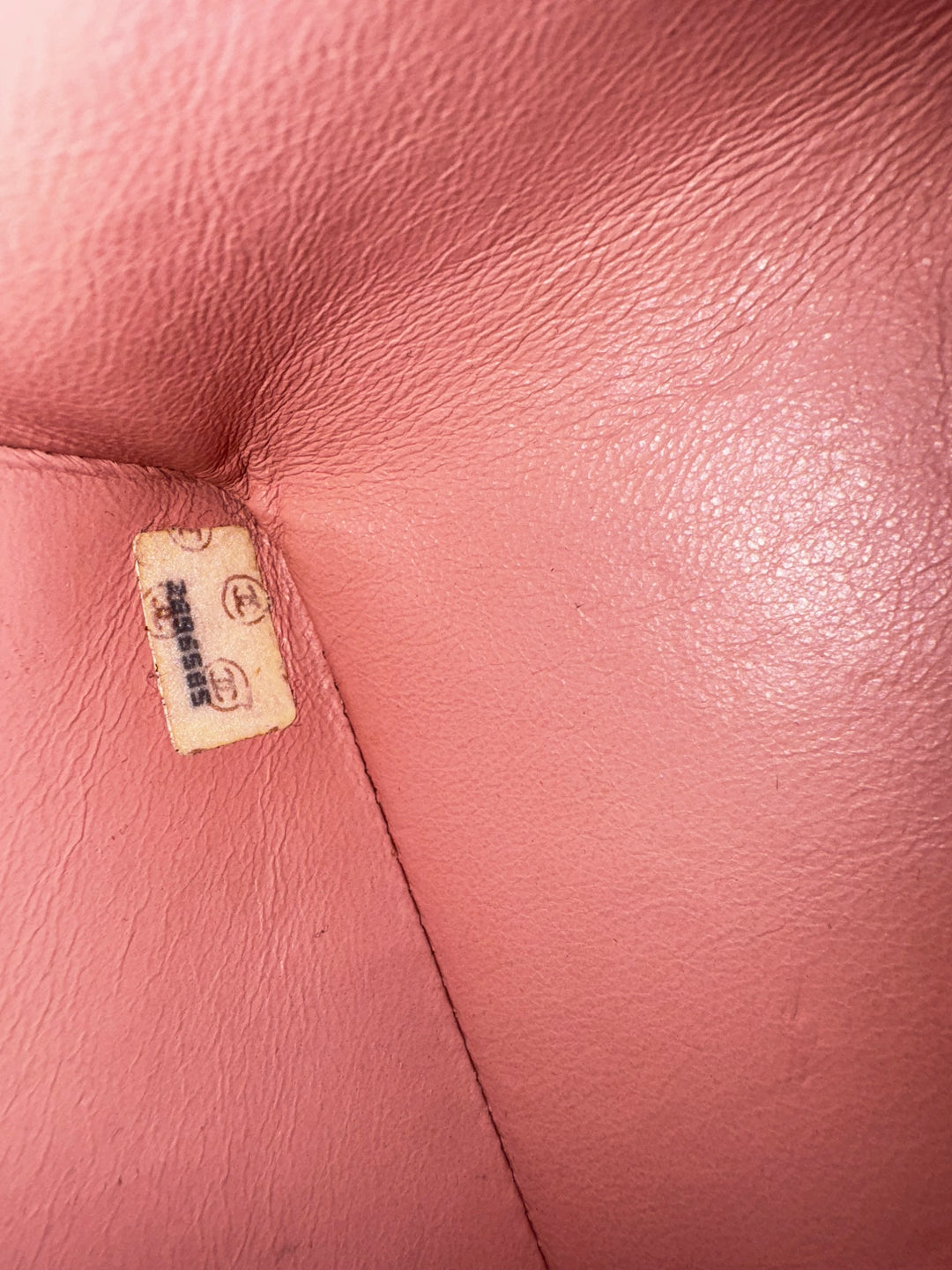 Chanel 1991 Pink Vintage Lambskin Maxi Flap Bag