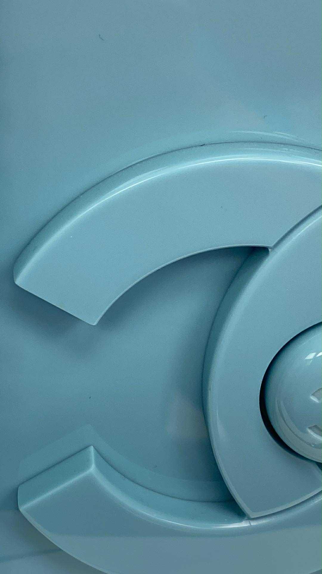 Chanel Baby Blue Plexiglass Lego Minaudiere