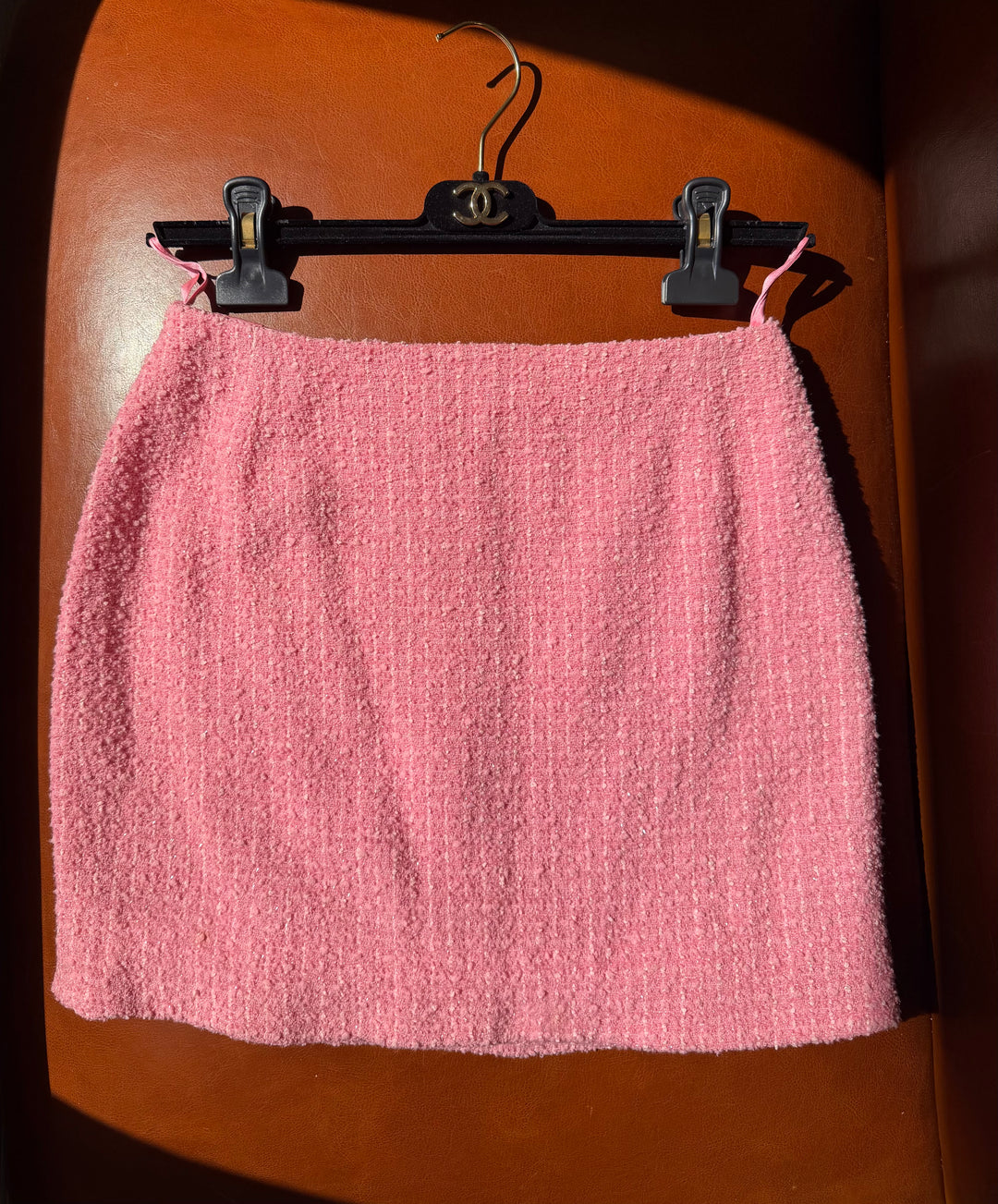 Chanel 1995 Spring “Barbie” Pink Tweed Skirt Suit