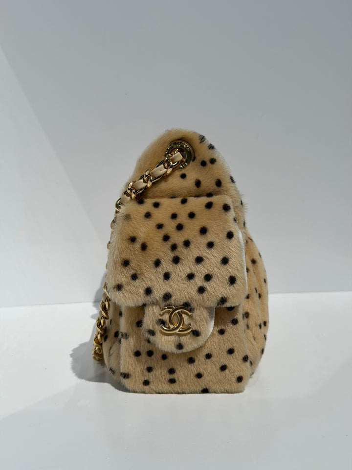 Chanel 25 Mini Handbag Brown Pony Hair Gold Tone Metal Matthieu Blazy Métiers D’Art 2026