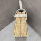 Hermes New White Mini Kelly Picnic