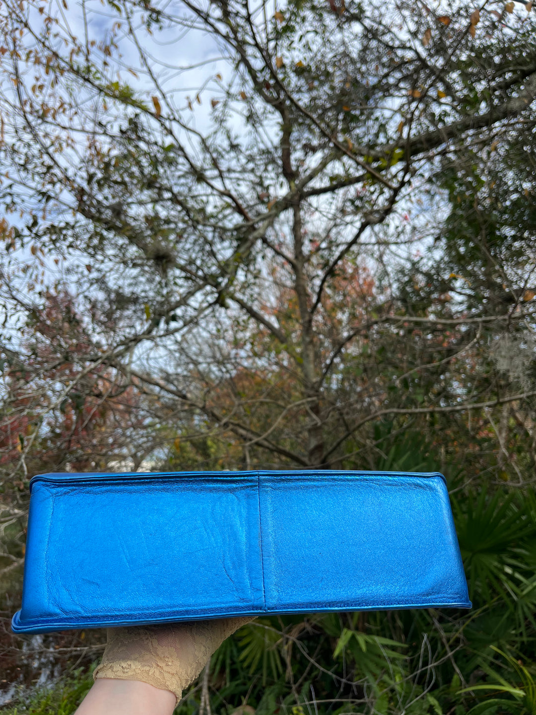 Chanel Iridescent PVC Maxi Lambskin Flap Bag