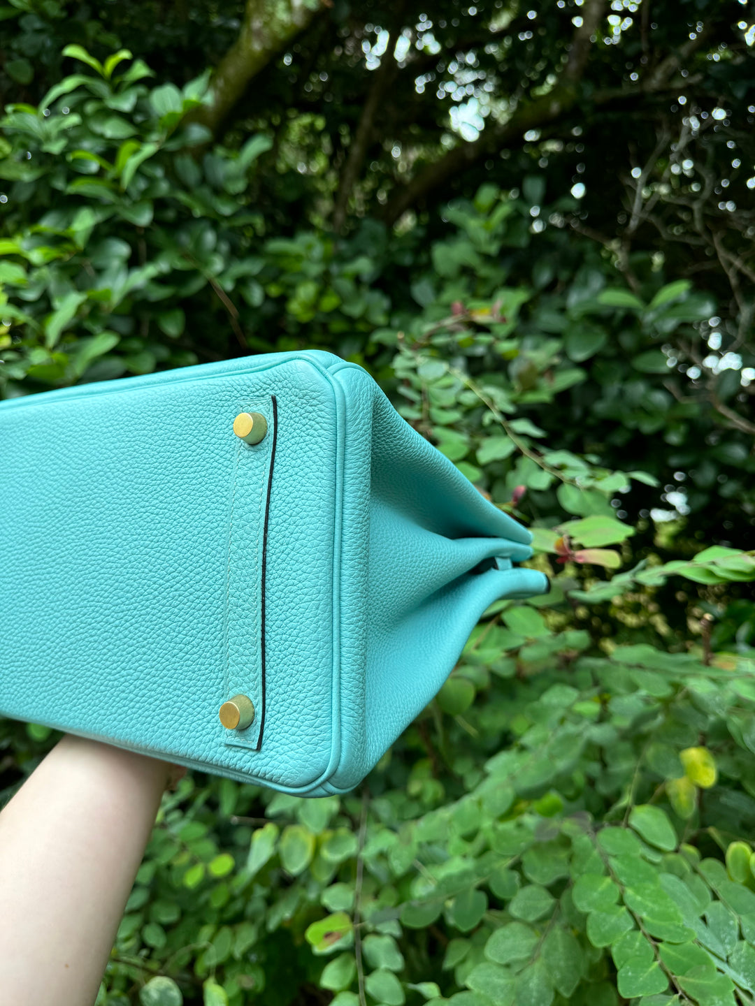 Hermes 2015 Bleu Atoll Togo Birkin 30