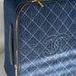 Chanel 20C Blue Quilted Denim & Leather Trolly