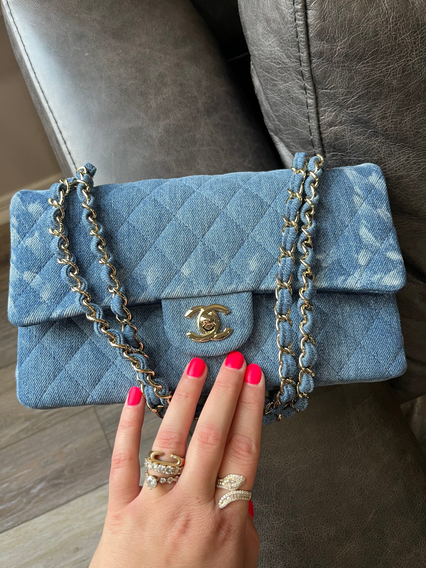 Chanel Denim Medium Classic Flap Bag