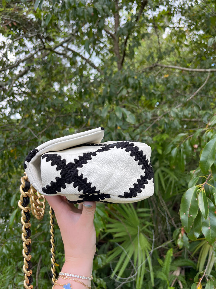 Chanel 19 Medium Crochet Quilted Calfskin Flap Bag