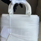 2023 Lady Dior Small White LED Twill Embellished Bag