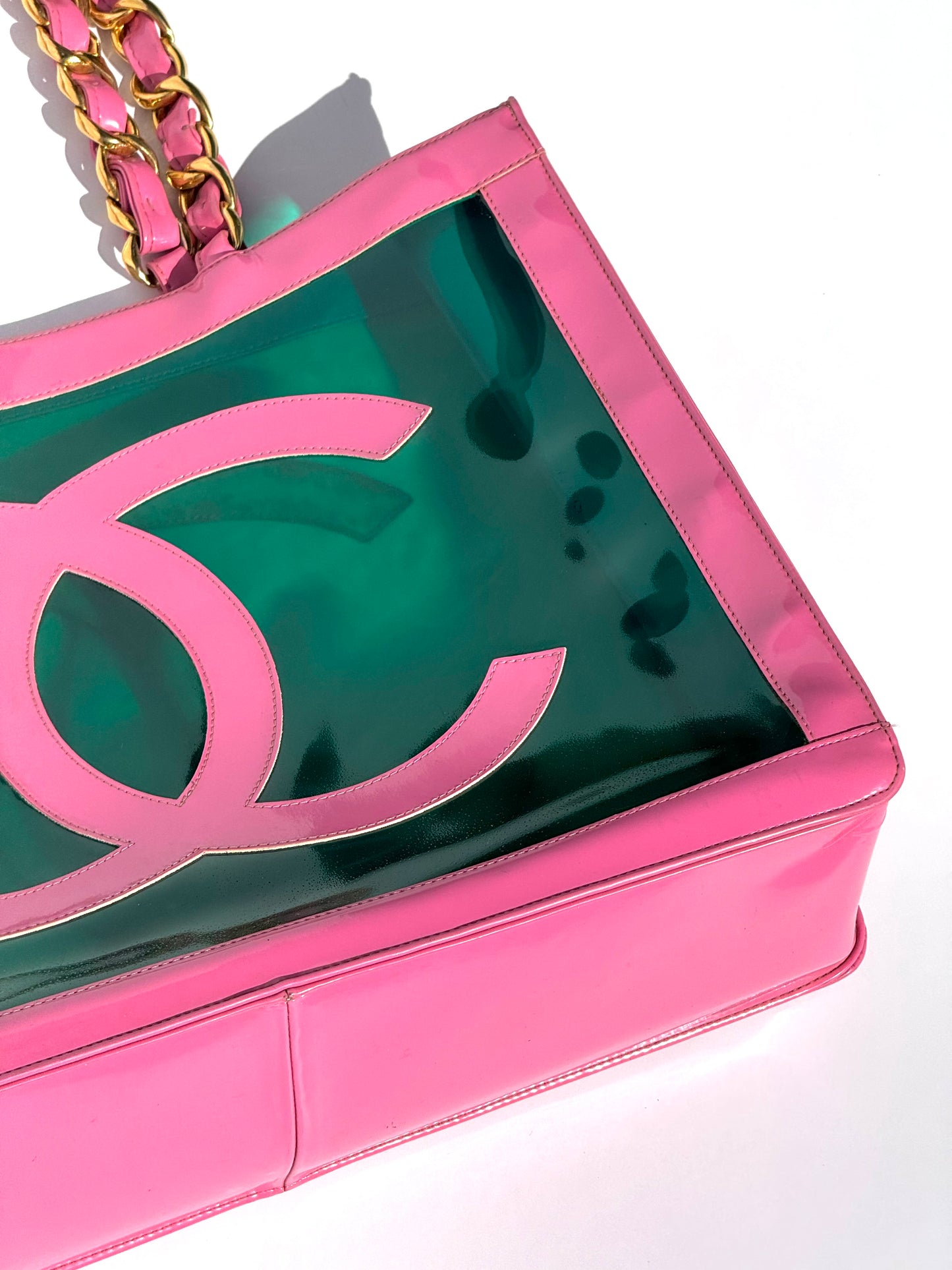 Rare Chanel 1995 Barbie Collection Pink PVC Tote